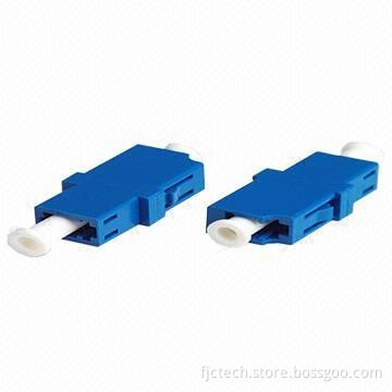 LC Fiber Optic Adapters with Low Insertion Loss, Made of Plastic